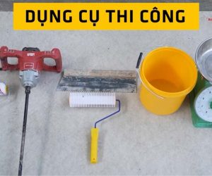 Dụng cụ thi công vữa tự san phẳng SikaLevel 102 VN
